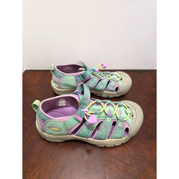 Keen Kids Green/Purple Closed-Toe Sandals Size 3 - Picture 3 of 9